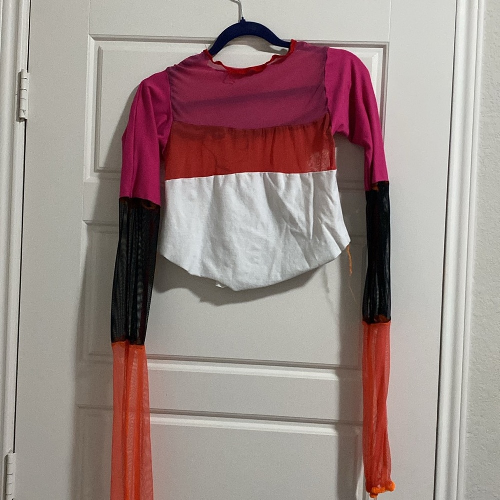 Patchwork Long Sleeve Shirt Size Medium (M)